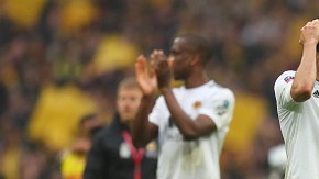 Raúl Jiménez con el Wolverhampton.