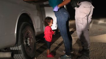La foto titulada "Niña llorando en la frontera", ganadora de la Foto del Año World Press.