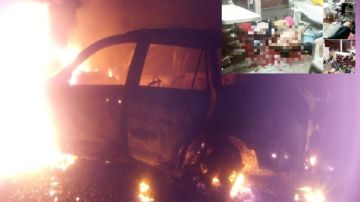 Hallan quemado al vehículo donde escaparon sicarios que mataron a 14 en Veracruz