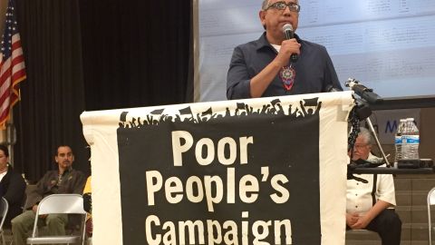 Shanon Rivers, representante de una comunidad indígena de Arizona. (Jorge Morales)