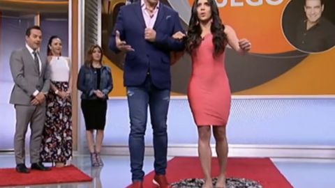 Francisca Lachapel camina sobre vidrios