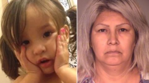 Kimberly López, de 3 años, y su abuela Maria De Jesús López, de 45 años.