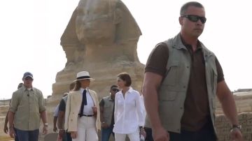 La primera dama visitó Egipto en octubre pasado.