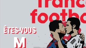 Un apasinado beso entre Messi y Cristiano Ronaldo fue la portada de la revista France Football