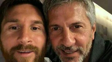 Lionel Messi y su padre Jorge.