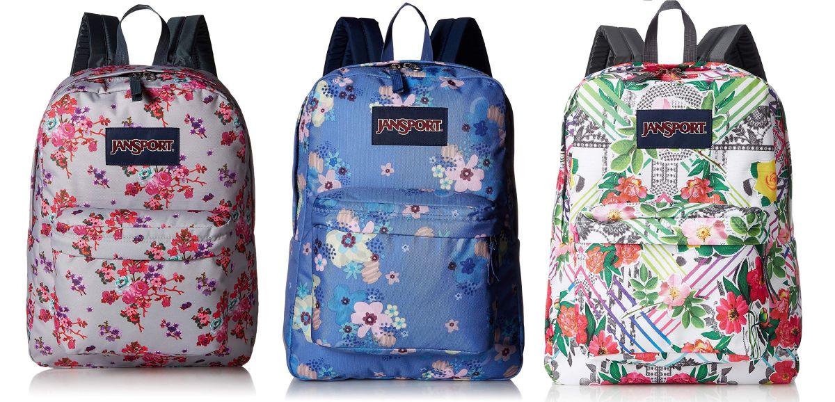 4 mochilas Jansport con diseños florales de primavera por menos de $35