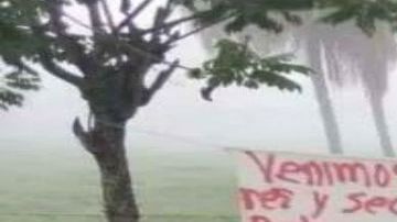 Narcomanta Tabasco amenaza a extorsionarores y secuestradores