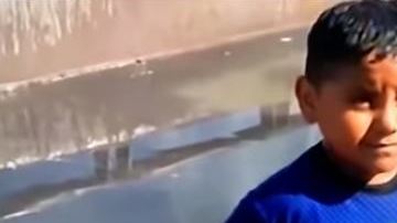 El pequeño Andrick conmovió a todos con su inocencia.