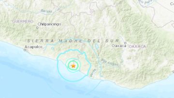 El Servicio Sismológico Nacional informó a través de redes sociales que el terremoto tuvo lugar a las 3:15 p.m. hora local.