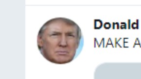 Captura de pantalla de la cuenta de Twitter del presidente Donald Trump.