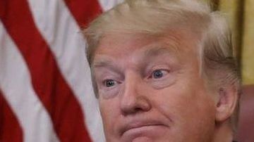 El presidente Trump parece nervioso ante un posible juicio político.