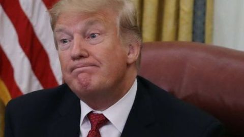 El presidente Trump parece nervioso ante un posible juicio político.