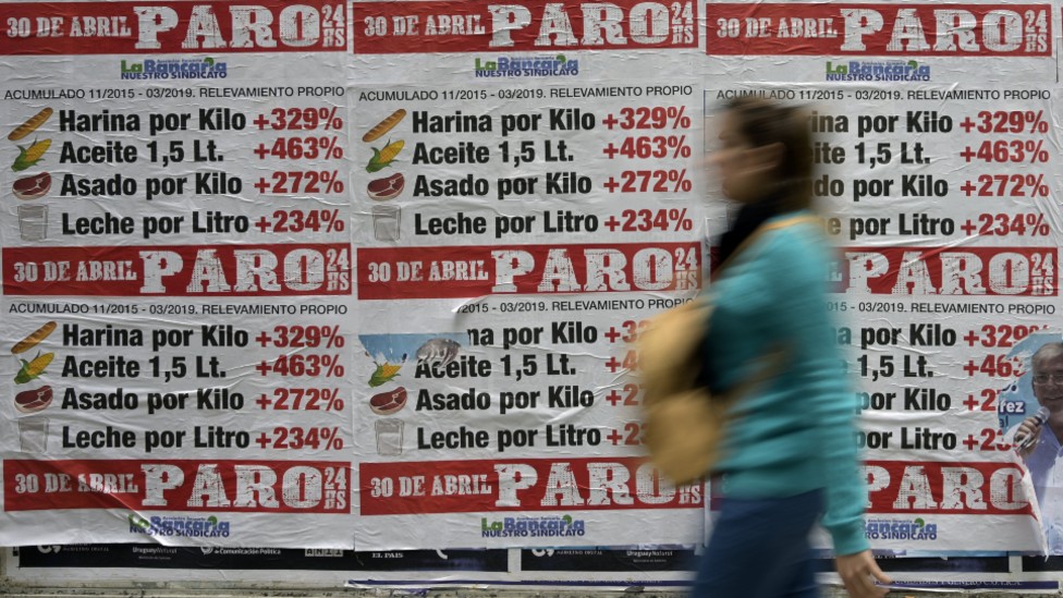 Así protestan en Argentina: ilustrando cuánto han subido las cosas.