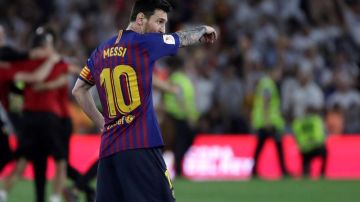 Lionel Messi no puedo superar el trago amargo de la Champions con la Copa del Rey