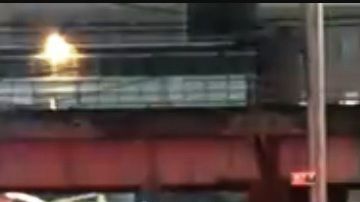 Escena de la colisión en Queens