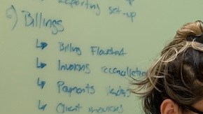 Alex Ramírez (c), presidente de T2O, analiza estrategias de mercadotecnia con miembros de su equipo. (Suministrada)