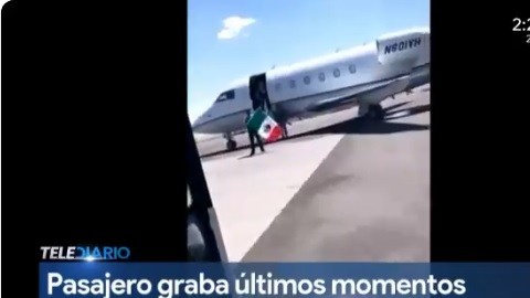 Jade Paola grabó antes de abordar los últimos instantes del avión accidentado
