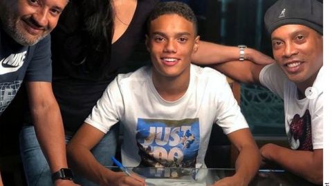 Joao tiene 14 años y es considerado una promesa en el Cruzeiro de Brasil