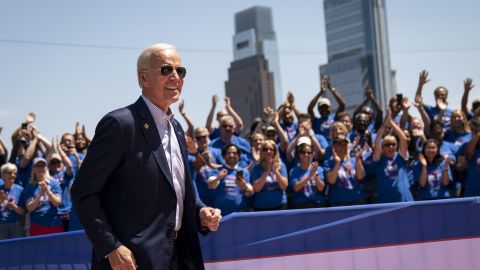 Joe Biden en Filadelfia.