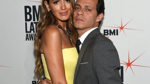 Shannon De Lima y Marc Anthony.