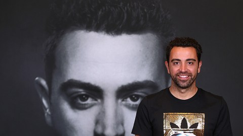 DUBAI, UNITED ARAB EMIRATES - NOVEMBER 23:  Spanish football legend Xavi opens adidas zone in the new flagship Go-Sports Store in the Mall of Emirates Dubai. One of the greatest footballers of all time met with adidas competition winners and showcased his talents in adidas skills cage on November 23, 2015 in Dubai, United Arab Emirates.  (Photo by Francois Nel/Getty Images for adidas)