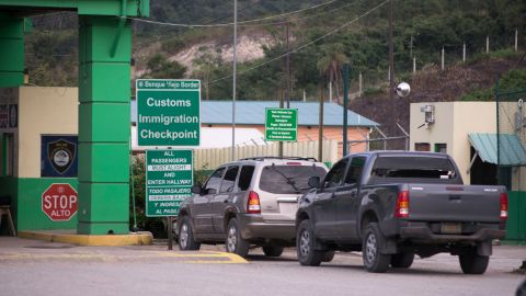 La frontera de Belice con el municipio de Melchor de Mencos, en Guatemala.