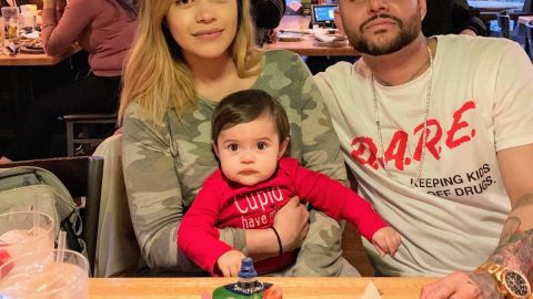 Bernie David junto a su novia Diana y su hija Sophia. (Suministrada)