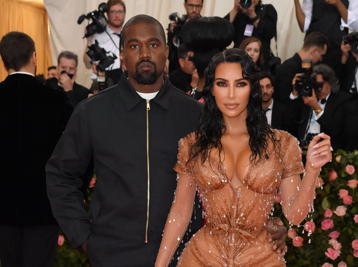 Kim Kardashian y Kanye West en la Met Gala 2019