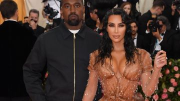 Kim Kardashian y Kanye West en la Met Gala 2019