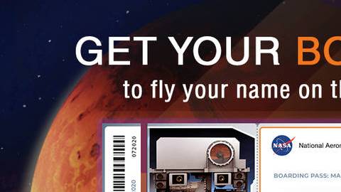 Sus nombres grabados en microchips que se colocarán en el rover.