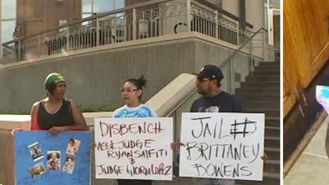 Esta es la segunda vez que se presentan manifestantes a un evento relacionado con la desaparición de Maleah.