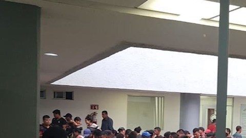 Los 287 migrantes fueron enviados al Instituto Nacional de Migración.