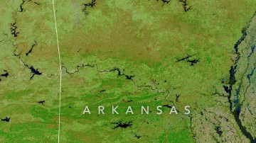 Los ríos Missouri y Mississippi están muy crecidos.