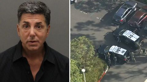 El sospechoso fue identificado como Richard Bloustine quien conducía un Mercedes plateado.