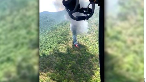 Se desploma helicóptero de la Marina mexicana; hay 5 soldados desaparecidos