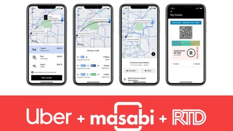 Uber servirá para comprar boletos de transporte público en Denver.