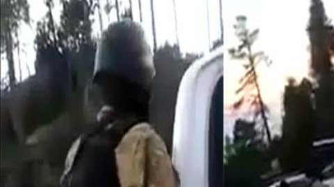 Entrentamiento entre sicarios vestidos de militares