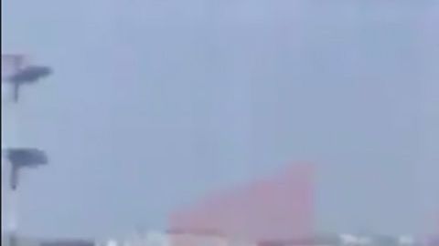 El momento del incendio.