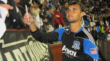 Chris Wondolowski, goleador de los Earthquakes de San José. (Juan Carlos Sierra / La Opinión de la Bahía)
