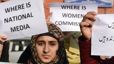 En Cachemira hubo protestas por el incidente en el mes de febrero de 2018.