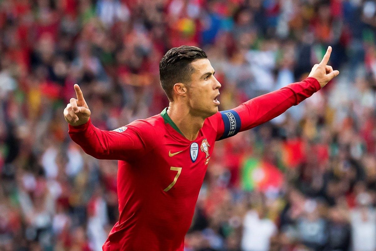 El portugués Cristiano Ronaldo celebra el pase a la final de la Liga de Naciones de la UEFA. 