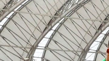 Gabriel Jesús de Brasil celebra tras anotar un gol ante la selección de Honduras en Porto Alegre.