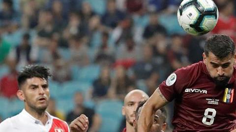 Venezuela y Perú empataron 0-0 en su presentación en la Copa América