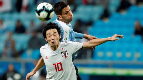 Uruguay no pudo con un combativo Japón en la Copa América.