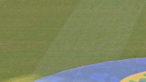 Terreno de juego de la Arena Fonte Nova de Salvador en Brasil, donde se juega la Copa América.