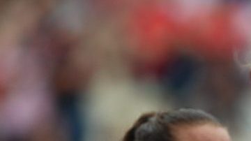 La capitana de la selección estadounidense Megan Rapinoe celebra su segundo gol conseguido ante España en el Mundial de Francia 2019.