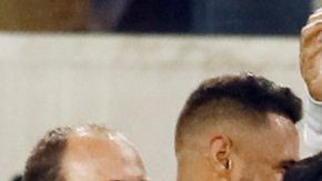 Jugadores de Honduras celebran la goleada a El Salvador en la Copa Oro.