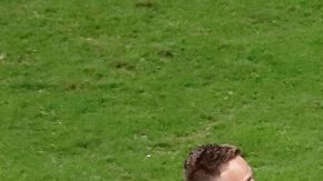 Jugadores de Brasil celebran al final del partido Brasil-Paraguay de cuartos de final de la Copa América.