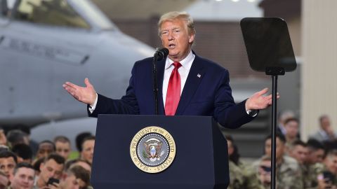 El presidente Donald Trump dijo que el acto será un saludo para EEUU. /