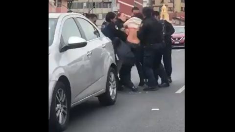 Agresión a mujer en la Ciudad de México.